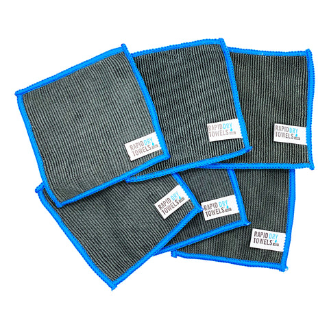 The Micro Rapid Dry Towel six pack -  (4x4in / 10x10cm)